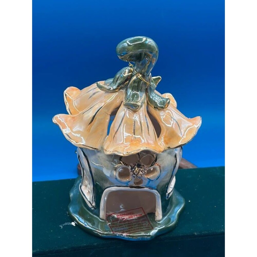 blue sky votive 6β fairy house heather goldminc NEW in box attached base